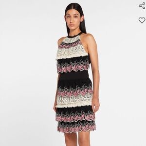 Roberto Cavalli Runway Lace Embroidered Halter Dress 44